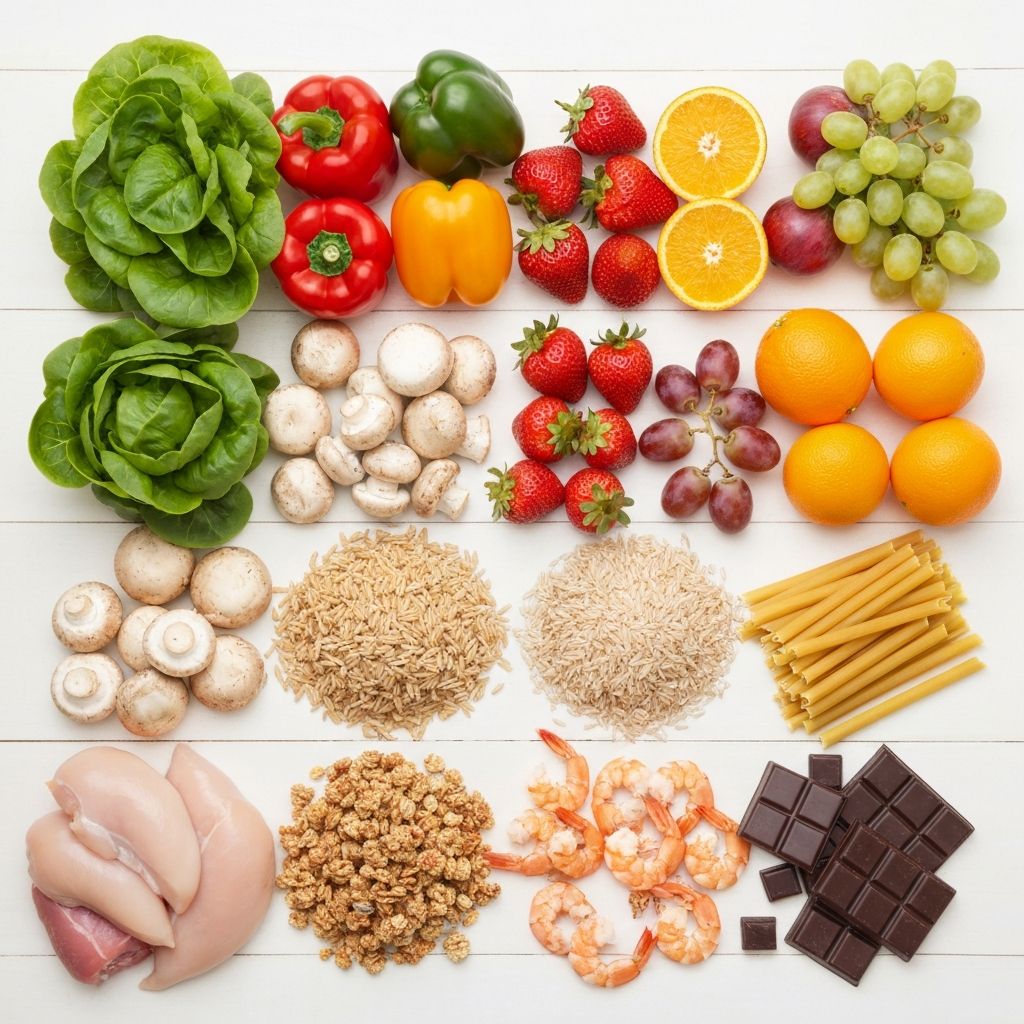 Sve grupe namirnica organizovane prema vrstama